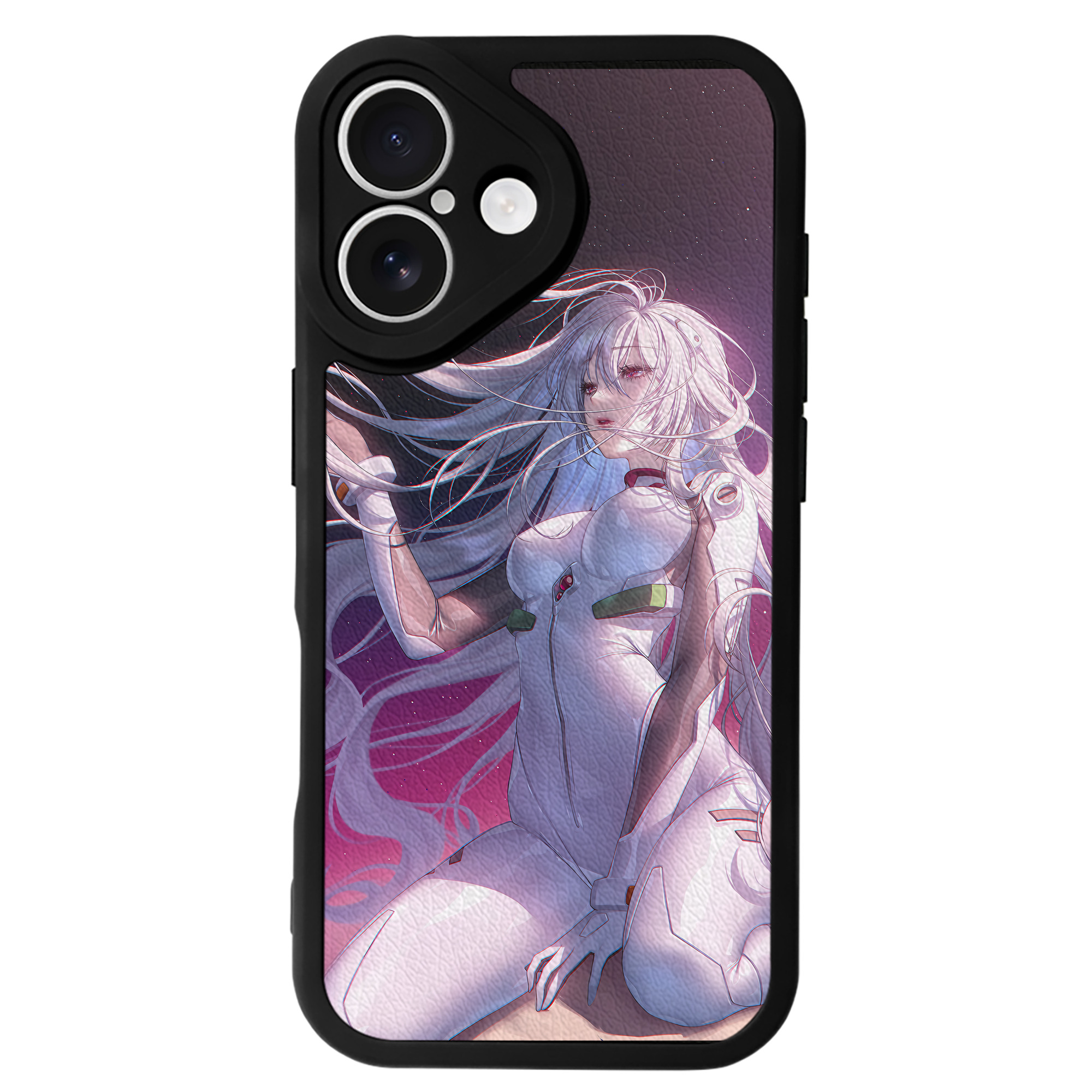 （画像用） EVA 新世紀エヴァンゲリオン 【iPhone 16シリーズ対応】シリコンスマホケース（レザー調） 材質：シリコン